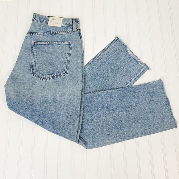 AGOLDE Riley High Rise Straight Crop Jeans - Picture 14 of 15